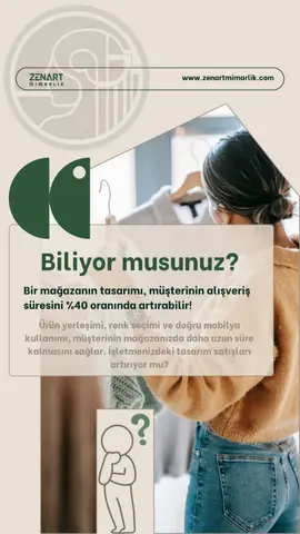Mağaza tasarımıyla müşteri deneyimini artırmak – Zenart Mimarlık, doğru mekân düzeni ve aydınlatmayla alışveriş süresini uzatıyor.
